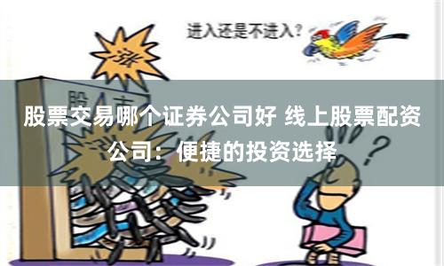 股票交易哪个证券公司好 线上股票配资公司：便捷的投资选择